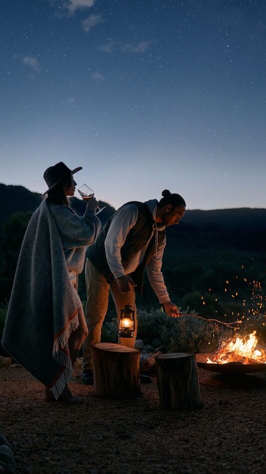 campfire romance in the Grampians